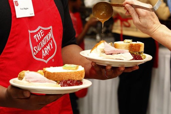 NY Jets Thanksgiving Give Back At Harlem Food Bank